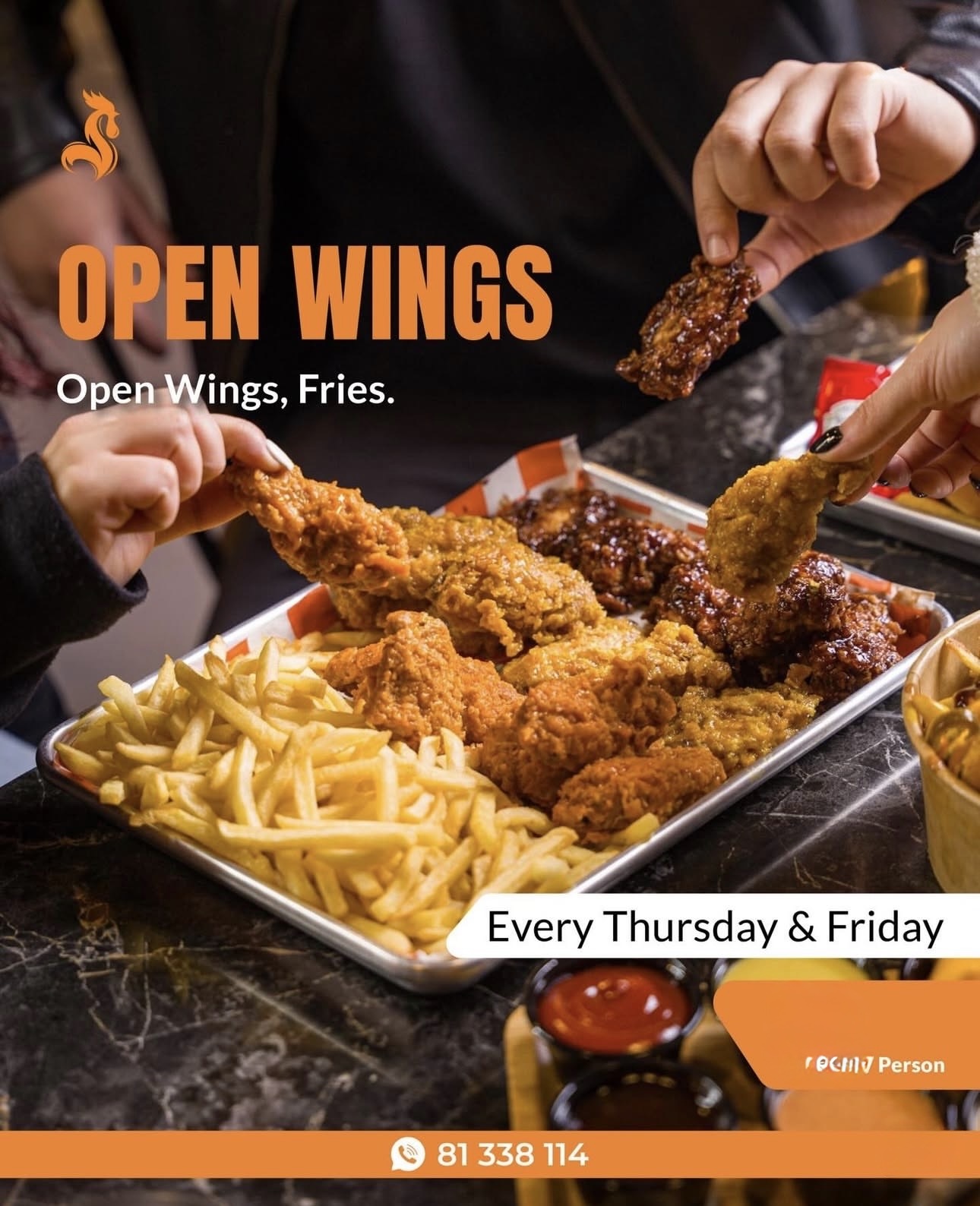 OPEN WINGS ( EVERY THURSDAY & FRIDAY )